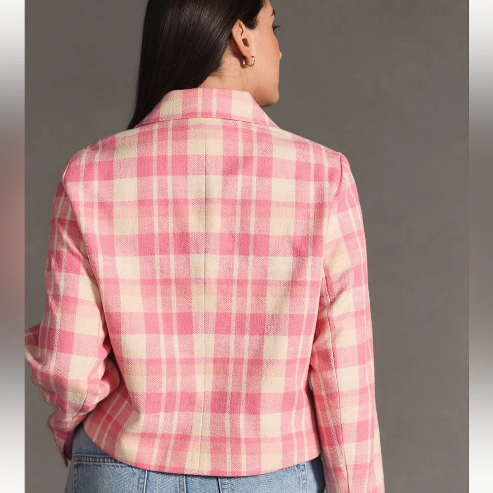 Anthropologie Maeve Cropped Double Breasted Jacket - Picture 10 of 11